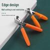 Stainless Steel Slanted Tip Nail Clippers - Large Opening Anti-Splash Cutter for Deep Nail Grooves