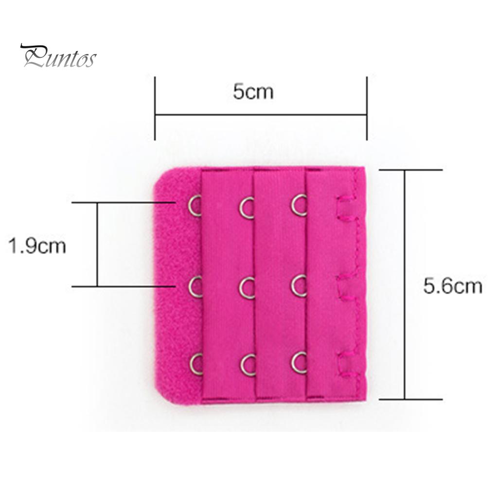 3Pcs 2/3/4 Hooks Adjustable Underwear Strap Extension Bra Buckles Extenders