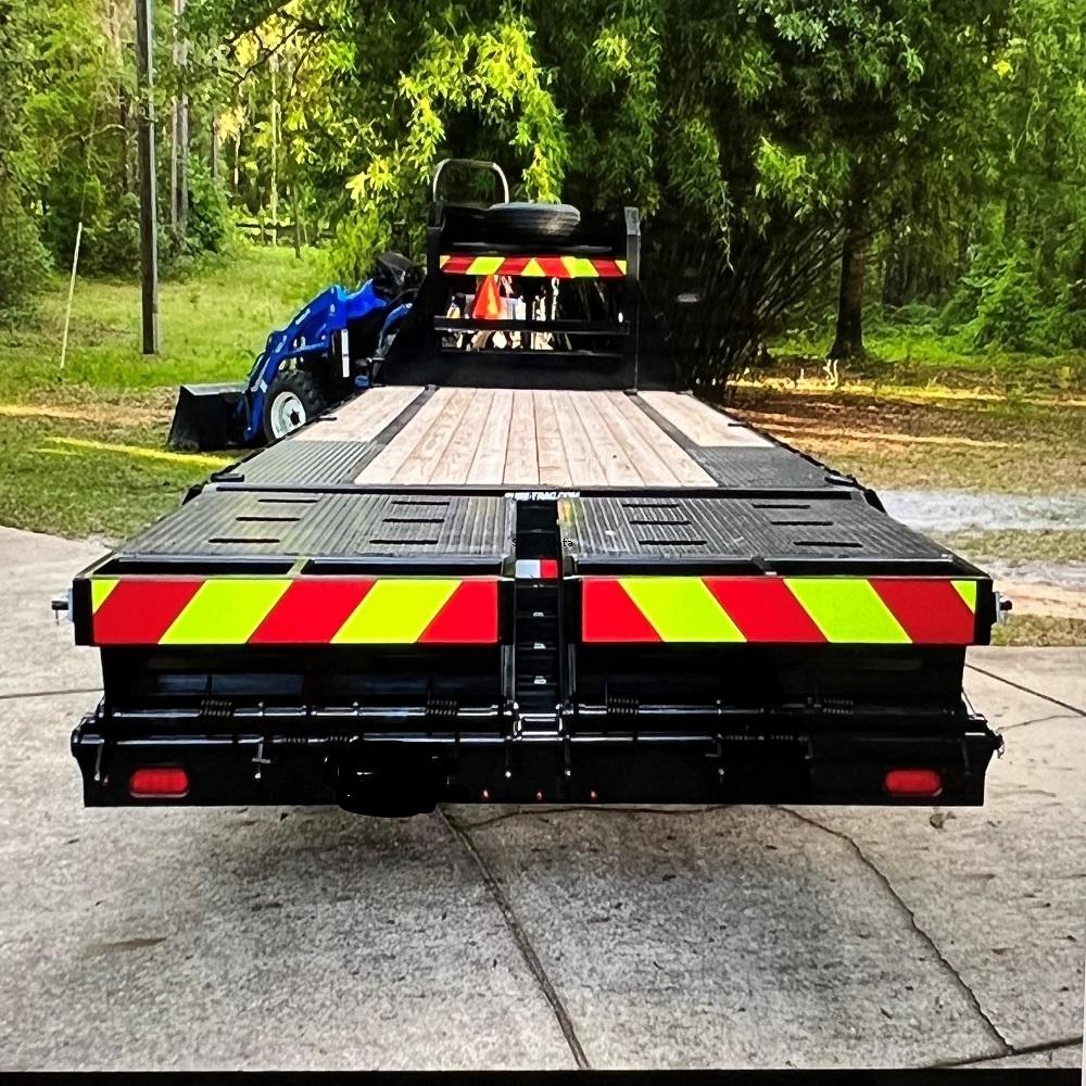 5cm/10cm/15cm/20cm*5M Reflective Adhesive Tapes Fluorescent Yellow-Red Left Right Twill Sticker Reflectors Waterproof Sheetings