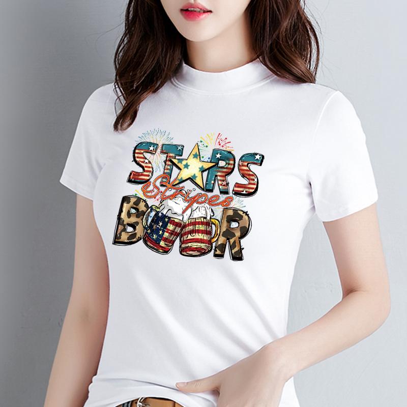 Hitzeklebende Aufnäher für Kleidung T-Shirt Kleider Aufkleber Hoodies Parches Ropa DIY Heißpresse Applikationen Streifen Aufnäher Vinyl