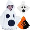 Realistic Halloween Costume Cosplay Props Hooded Pumpkin Ghost Cloak Halloween Cape  Hallowmas