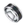 Smart Temperature-Sensitive Stainless Steel Couple Ring - European & American Fashion Jewelry