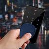 Access Card Case Leather Card Holder Keychain Key Ring Door Lock Access Tags ID Case Keychain Access Card Bag