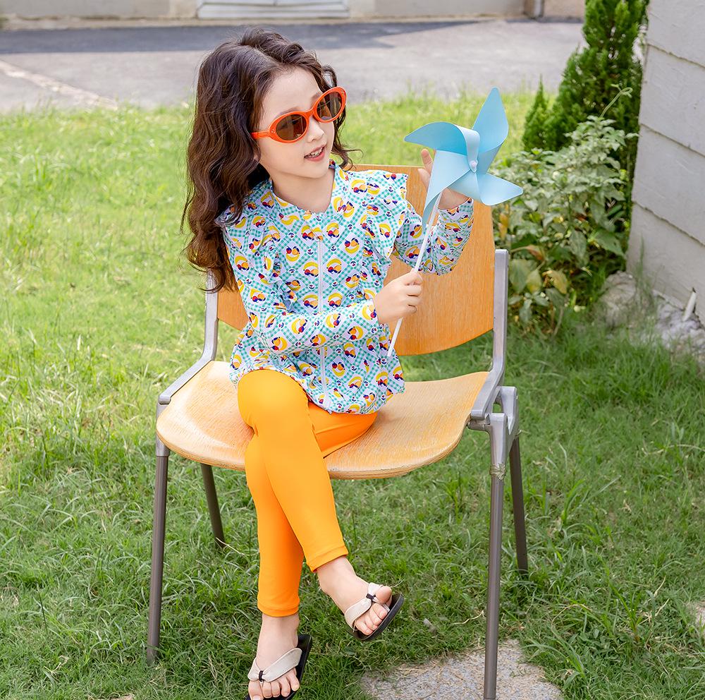 

Корейский купальник с длинным рукавом для защиты от солнца, быстросохнущий, милый дизайн, 2025 Size 100