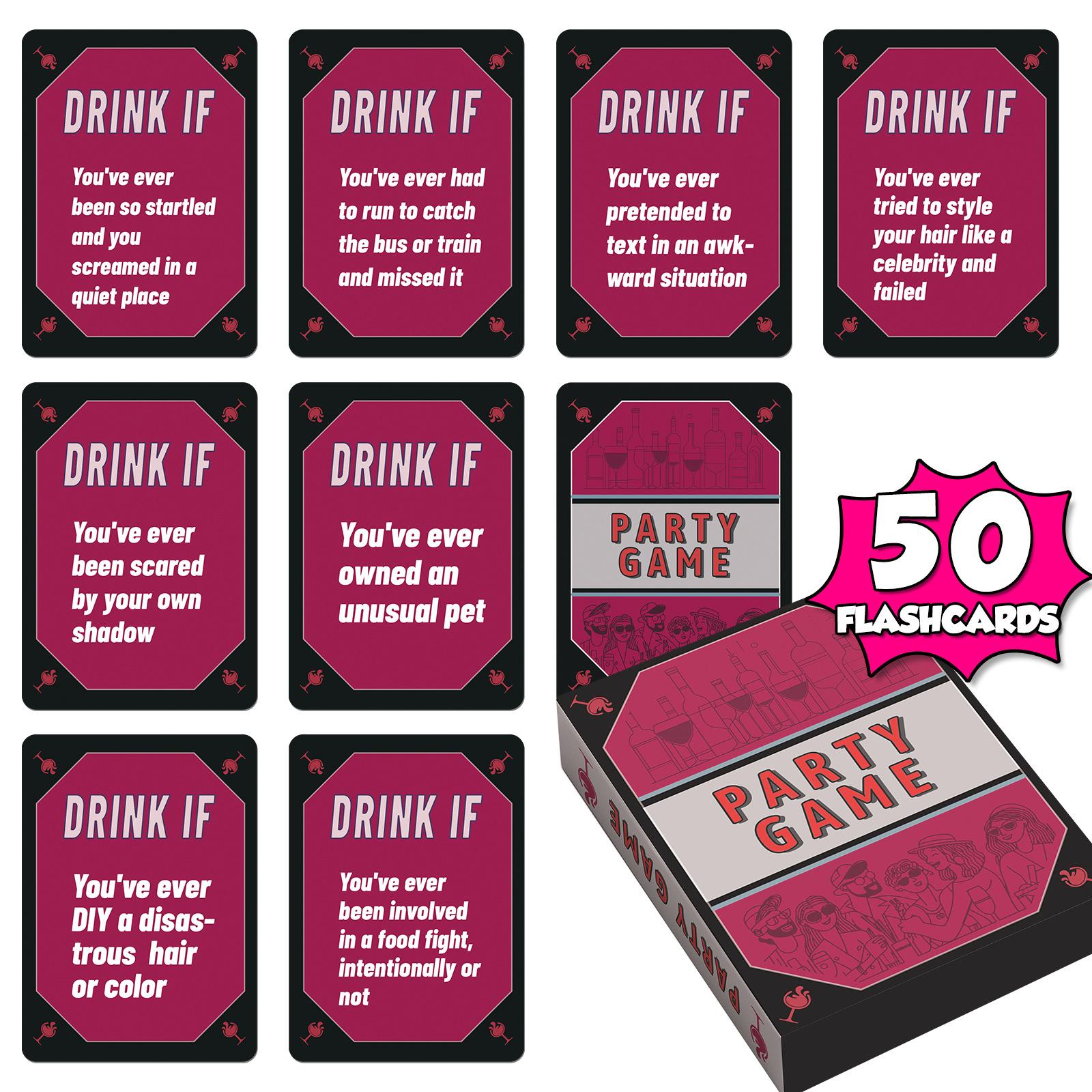 

Board Game Fun Multiple Players Party Tabletop English Cards with Challenges & Hilarious Questions