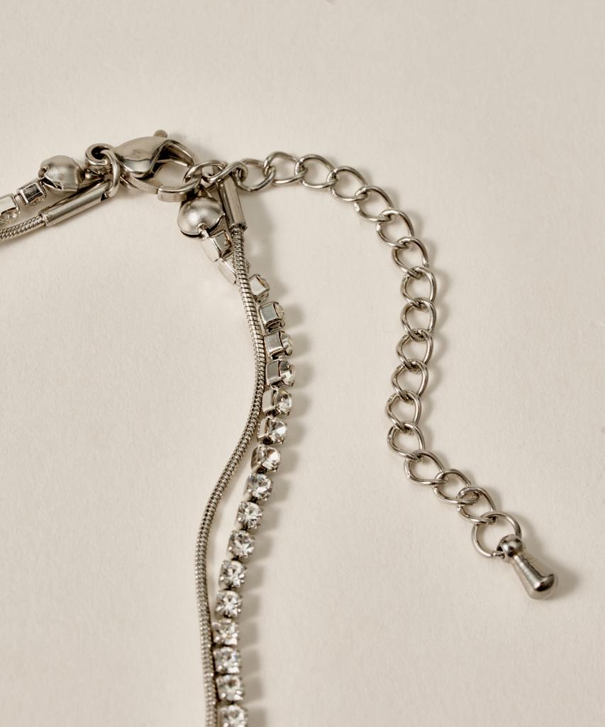 Novice Tokyo Cubic & Round Chain Bracelet [Stainless] / Silver