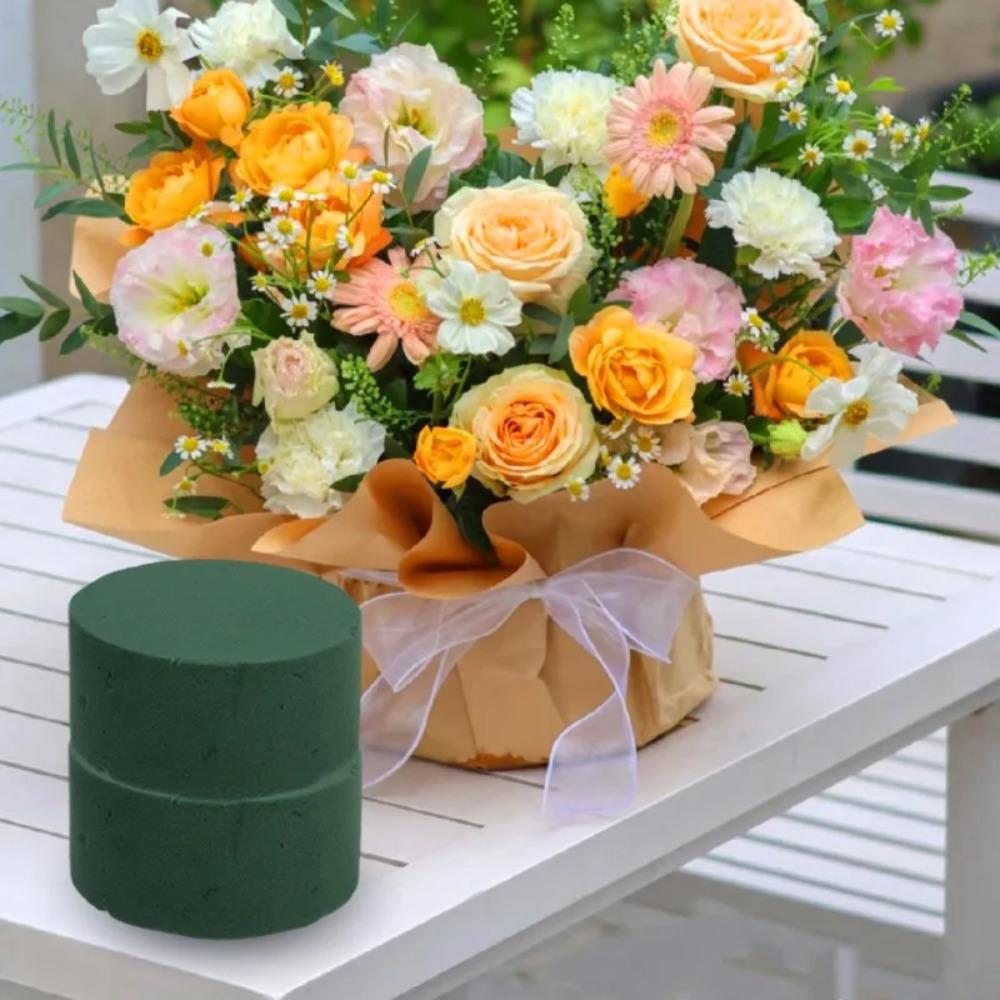 1/30x DIY Round Floral Foam Block Florist Floral Foam Brick Artificial Flower Dry Wet Flower Mud Garden Absorb Water Foam Block
