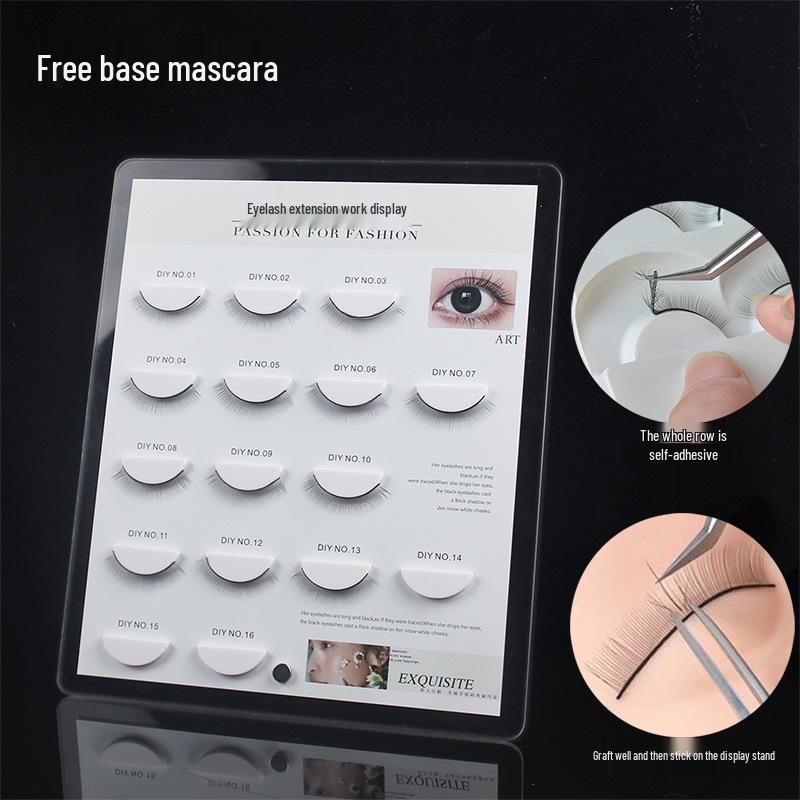 Eyelash Palette and Display Case - Dustproof Acrylic Showcase for Grafted Eyelashes