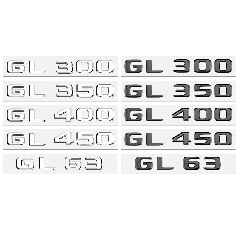 C200 E200 2025 Neu Für Mercedes Benz Auto 3D Logo Glänzend Schwarz Kofferraum Buchstaben Nummer Plakette ABS Embleme für Mercedes Benz GLK300 GL