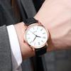 Fashion Men Business Watches Casual Leather Strap Arabic Dial Quartz Wristwatches For Mens Clock Reloj Hombre