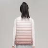ikTok Autumn and Winter Down Light Down Vest Women's Vest Women's Light and Thin Style Gradual Change Color Vest Jacket