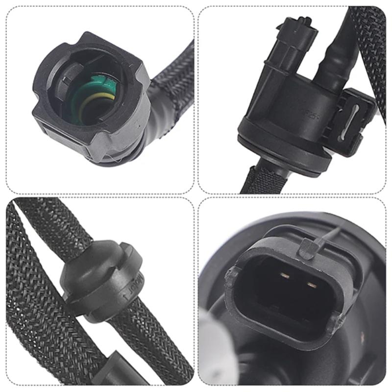 Black Fuel Tank Drain Hose Assembly, Formed Service Part for Replacement Maintenance in Vehicle Fuel Systems and General Repair Work LX6Z9D289SE