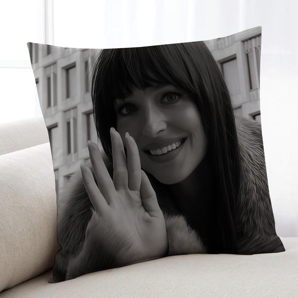 Actor DDakota Johnson cushion cover Home Bedding Sofa living Room pillowcase Simple Soft Skin Cushion Cover Party Gift