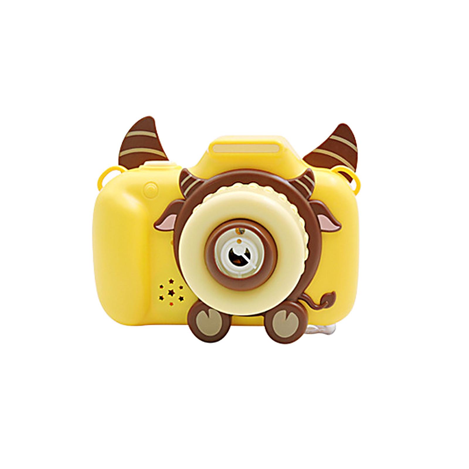 

(H0826)Машина для выдувания пузырей с изображением теленка, световая музыка, автоматическая камера для выдувания пузырей, 5 мл жёлтый