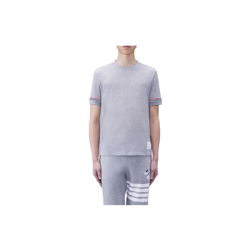 THOM BROWNE Stripe Detailed Crewneck T Shirt MJS247A-J0129-035