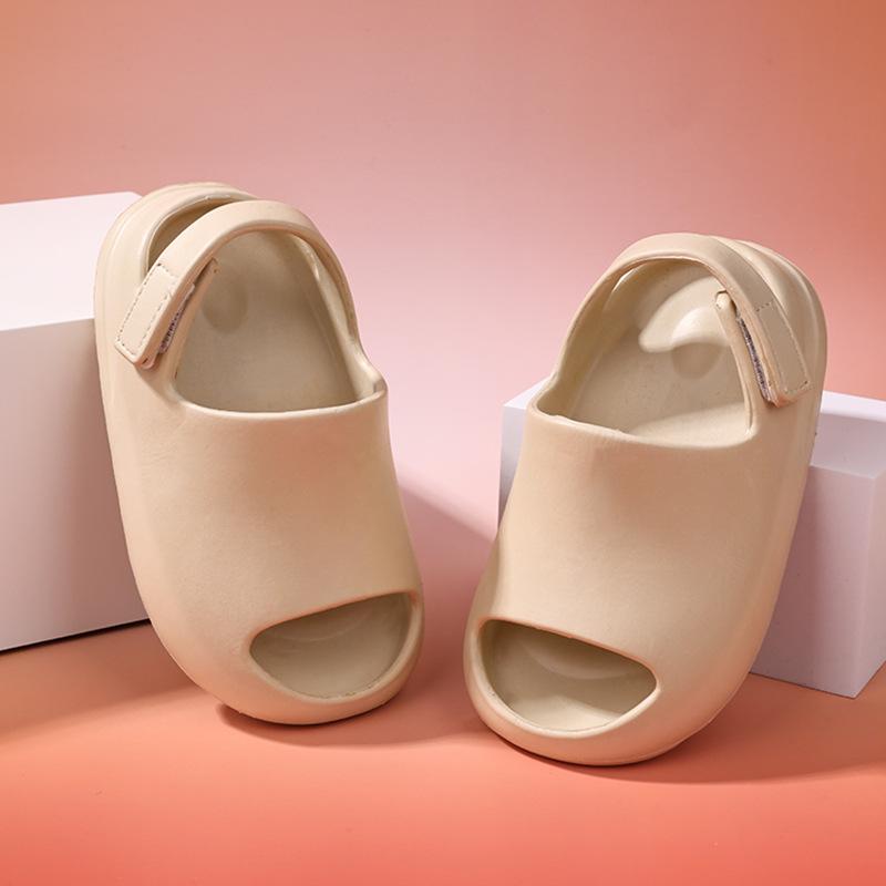 Children's Slippers Girls and Boys 2025 New Summer Indoor Home Non-slip Baby Eva Velcro Cool Slippers