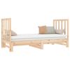 Daybed Extendable 2x (90x190) Cm Solid Pine Wood