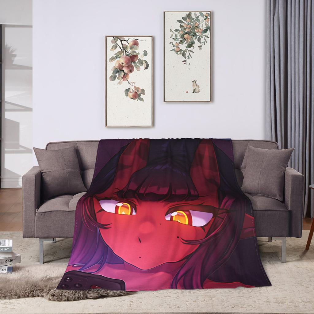Anime Meru Blanket  Travel Flannel Throw Blanket For Couch Chair Warm Custom DIY Quality Bedspread Gift Idea