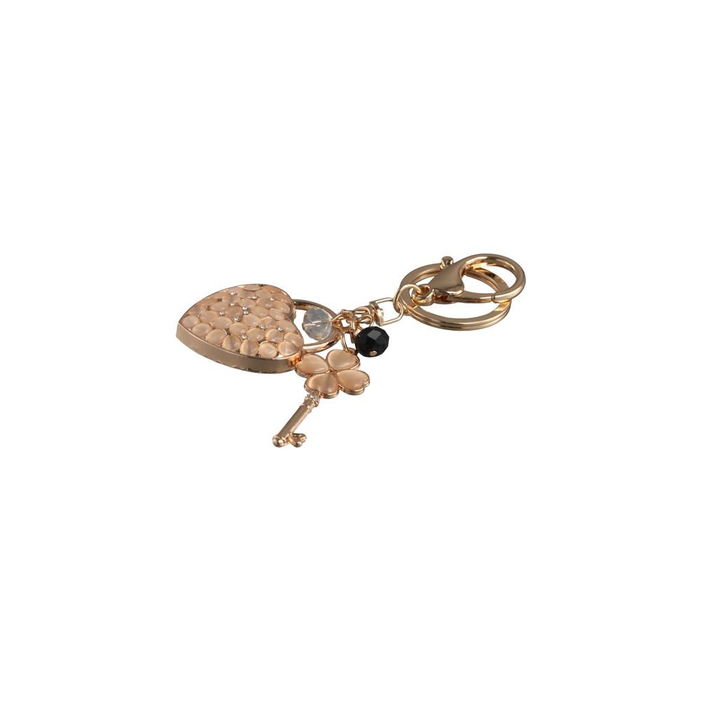 Backpack Pendant Packaging Decoration Love Heart Keychain Key Ring Crystal Key Pendant Keys Holder
