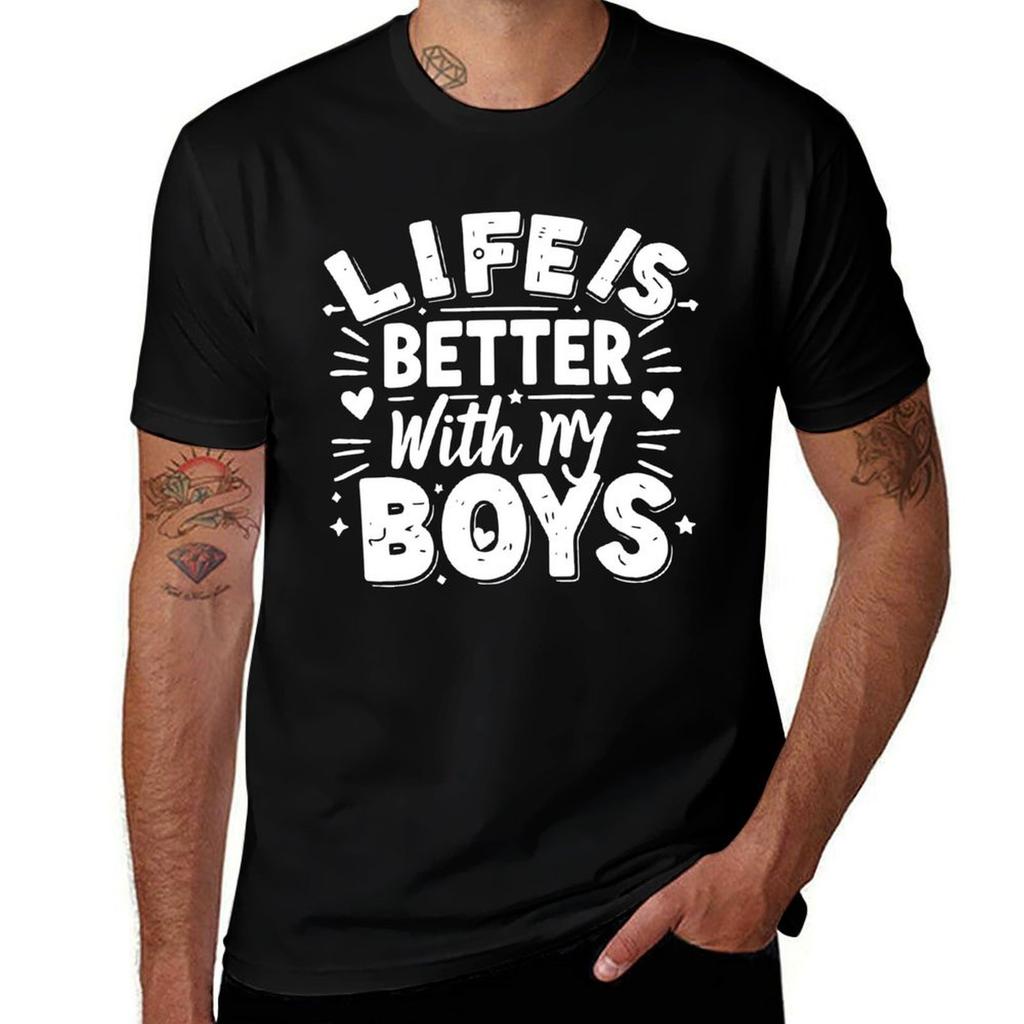 Life Is Better With My Boys TShirt Sun Block Outdoor TShirt