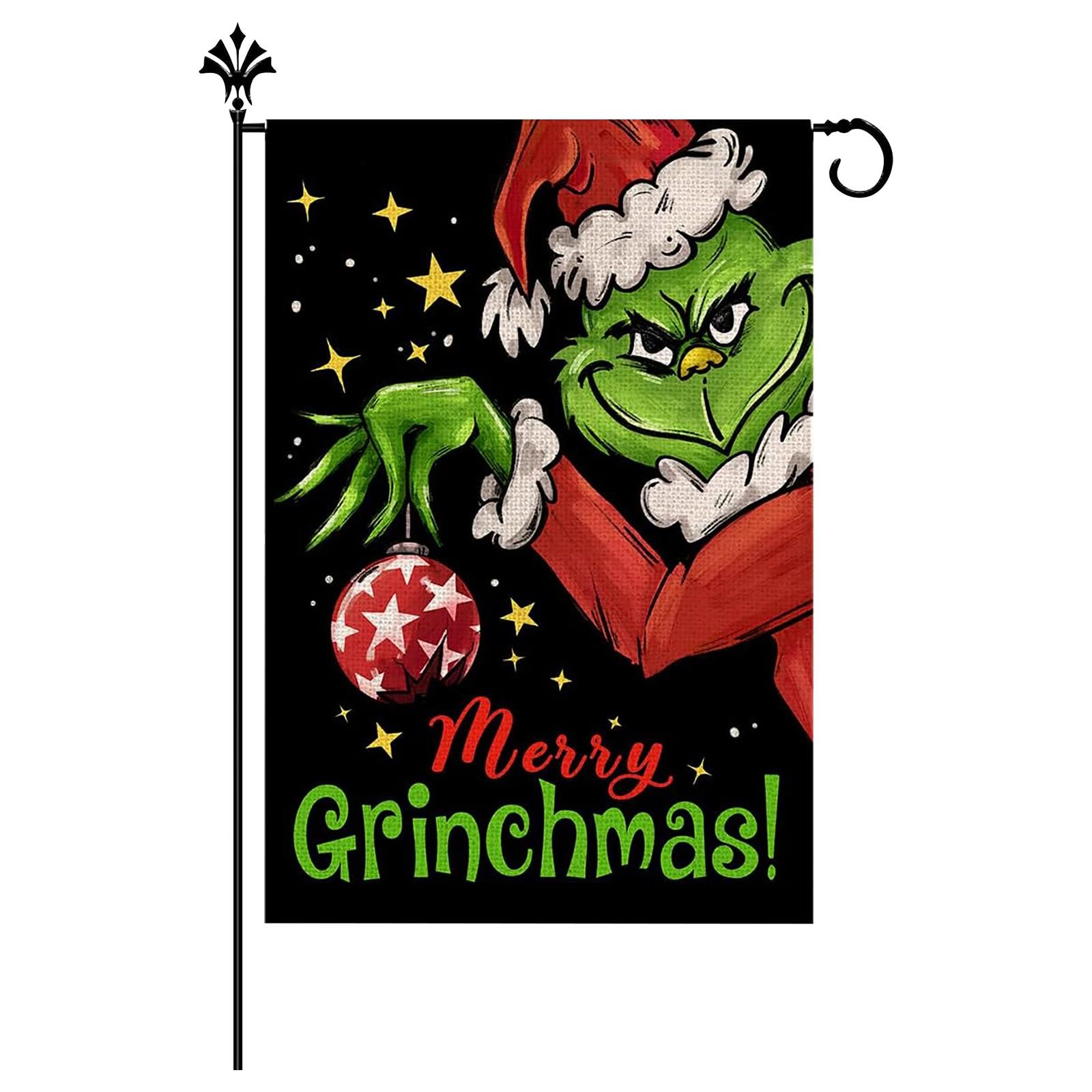 

Садовый флаг Рождественский садовый декор на открытом воздухе One Size