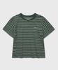 KIIMUIR (Women) Striped Short Sleeve T-Shirt_Green