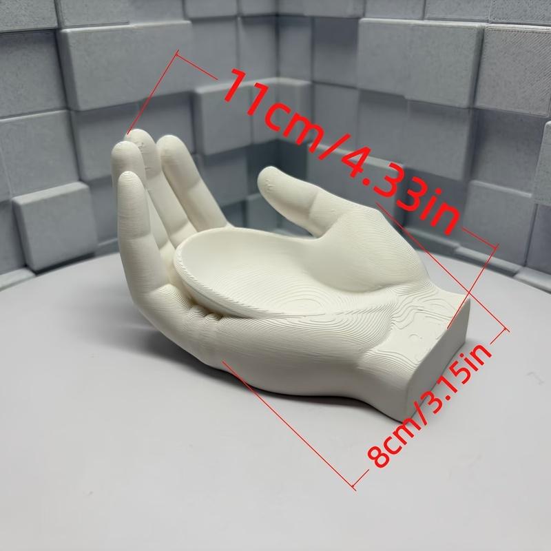 Open-Palm Debris Storage Tray, Hand-Shaped Decorative Desktop Organizer Tray for Jewelry Small Sundries
