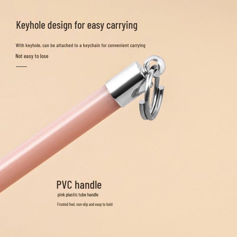 Stainless Steel Portable Ear Pick Keychain - Smooth and Safe Ear Cleaning Tool