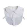 Perfect Match Women Sweet Cotton Shirt Detachable Collar Girls Autumn Fake Collar Blouse Sweater Detachable Shirt Collar False Collar