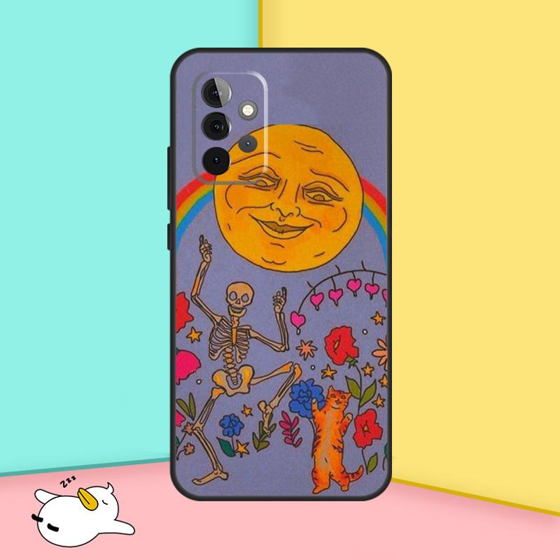 Cute Indie Hippie Case For Samsung Galaxy A32 A52 A12 A14 A34 A54 A51 A71 A53 A33 A13 A15 A25 A35 A55 Cover