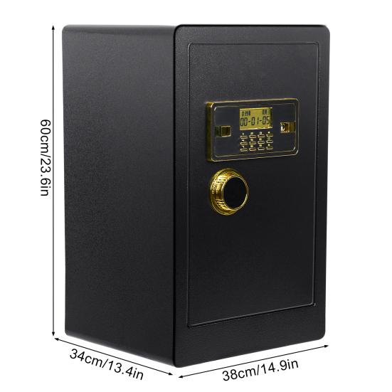 60cm Großer Heimtresor Einbruchsicher Feuerfest Tresor Heimdokument Tresor Schmuck Einzahlungstresor Digitaler Sicherheit Heimtresor