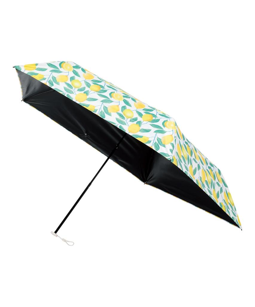 Estaa Sun and Rain Heat Sun UV White (Esta) Women's Parasol, Umbrella, Foldable, Lemon, Shielding, Protection, Cut, 50cm, 31-230-30323