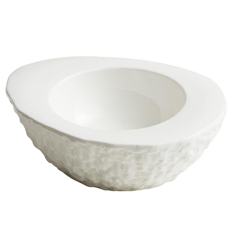 ZISIZ Stone Pattern Egg-Shaped Insulated Bowl