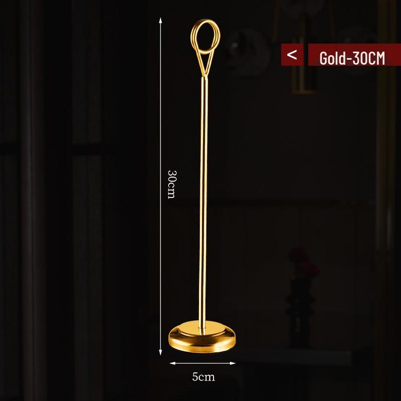 Stainless Steel Table Card Holder - Menu, Seat Number, Business Card Clip for Restaurant, Wedding, Banquet, Hotel.