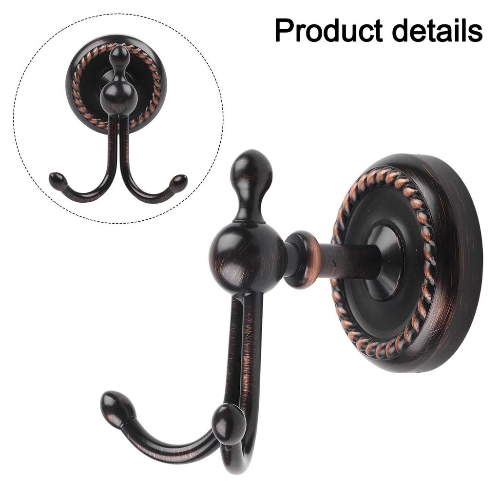 Black Bronze Coat Hook Black Bronze Hook As Shown Brass Coat Hook Versatile Usage Easy Installation Secure Fit