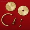 {MX} 100 Million Small Target Spinning Brass Ornament Light Luxury Office Desktop Decor Craft Creative Stress Relief Ornament