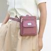 Bolso Cruzado Compacto de Nailon para Mujer – Diseño Ligero y Resistente al Agua con Placa Metálica con Logo y Múltiples Bolsillos, Ideal para el Uso Diario