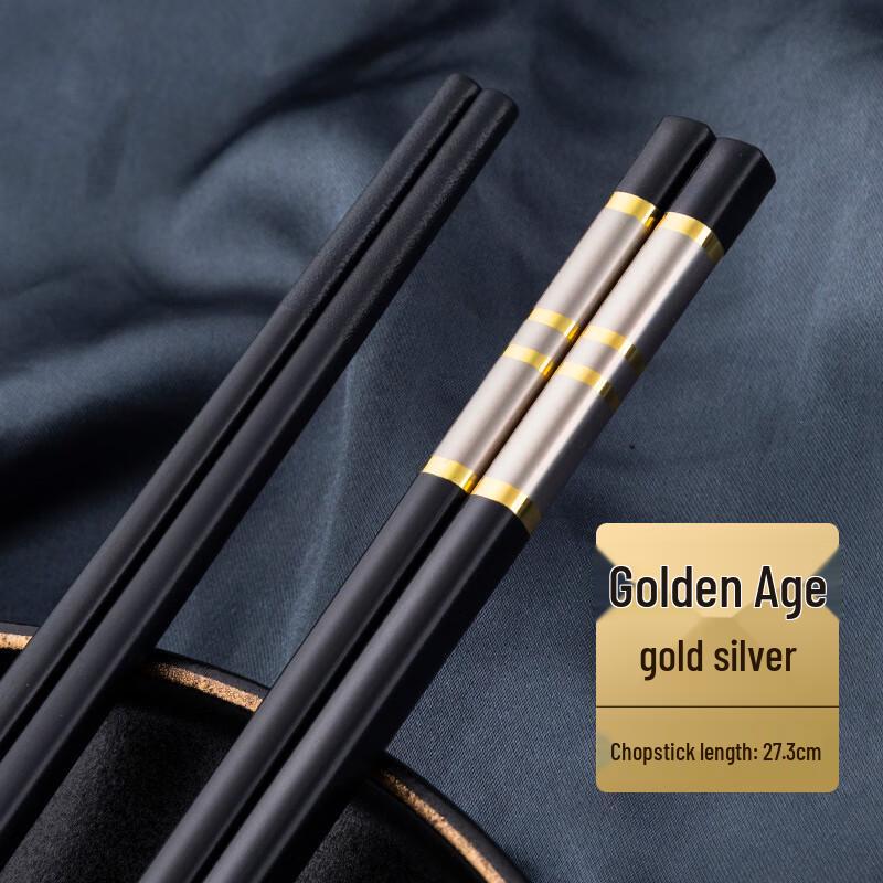 Japanese Style Alloy Surname Chopsticks Set