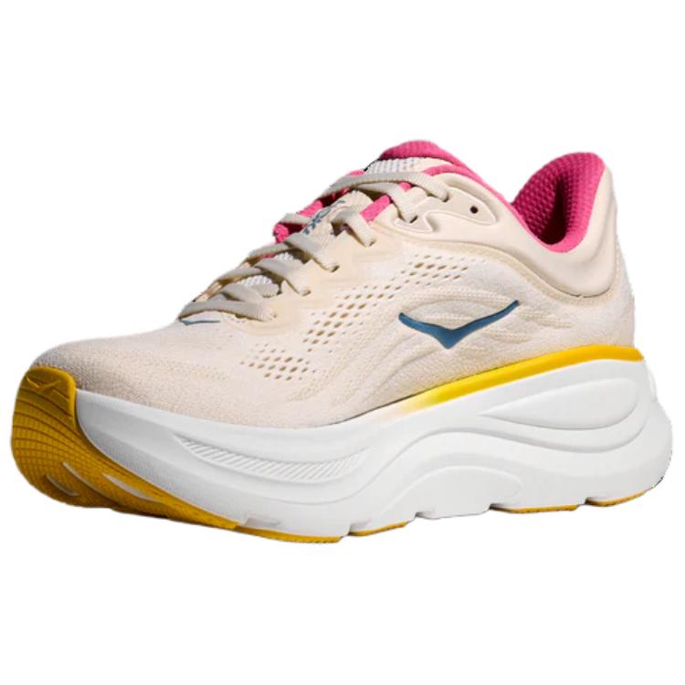 HOKA One One Bondi 9 Comfortable Versatile Breathable Running Shoes Women Sneaker Beige 1162014-ALBST