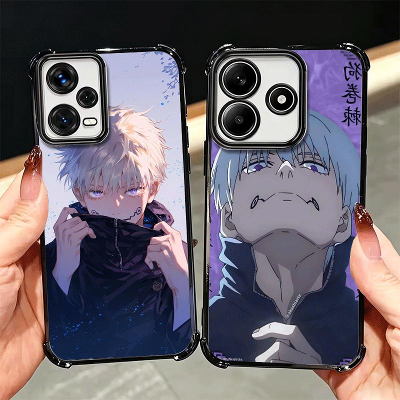 Anime Inumaki Toge JUJUSU Soft Phone Case For Xiaomi Redmi Note 14 15 Pro Plus 13 12 11S 11T 5G 10 9S 9 Plating Anti-Fall Fundas