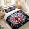Set Biancheria da Letto 1 Copripiumino 2 Federe Stampa AC Milan Decorazione Camera da Letto Casa