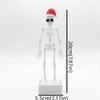 3D Printed Christmas Dancing Skeleton Aquarium Bubbler Wear Hat Sunglasses Air Driven Dynamic Skeleton Bubbler Gothic Plastic