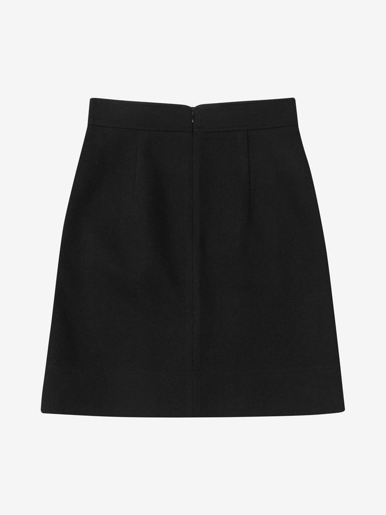 LUVM Classic Wool Skirt_Black
