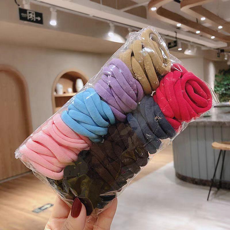 

100 шт./набор 1,57 дюйма Нейлоновые мягкие эластичные резинки для волос для женщин и девочек, держатель для хвостика, резинки для волос, резинки-скранчи, аксессуары для волос