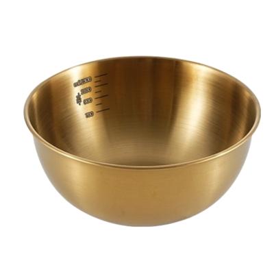 Stainless Steel Fruit Salad Bowl Anti-Scalding Food Storage Dish Container Large Capacity Gold Silver Noodles Bowl