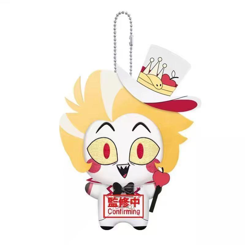 New  10cm Hazbin Hotel Vox Lucifer Ko Version Not Genuine Plush Doll Cute Anime Peripherals Toy Birthday Christmas Gift