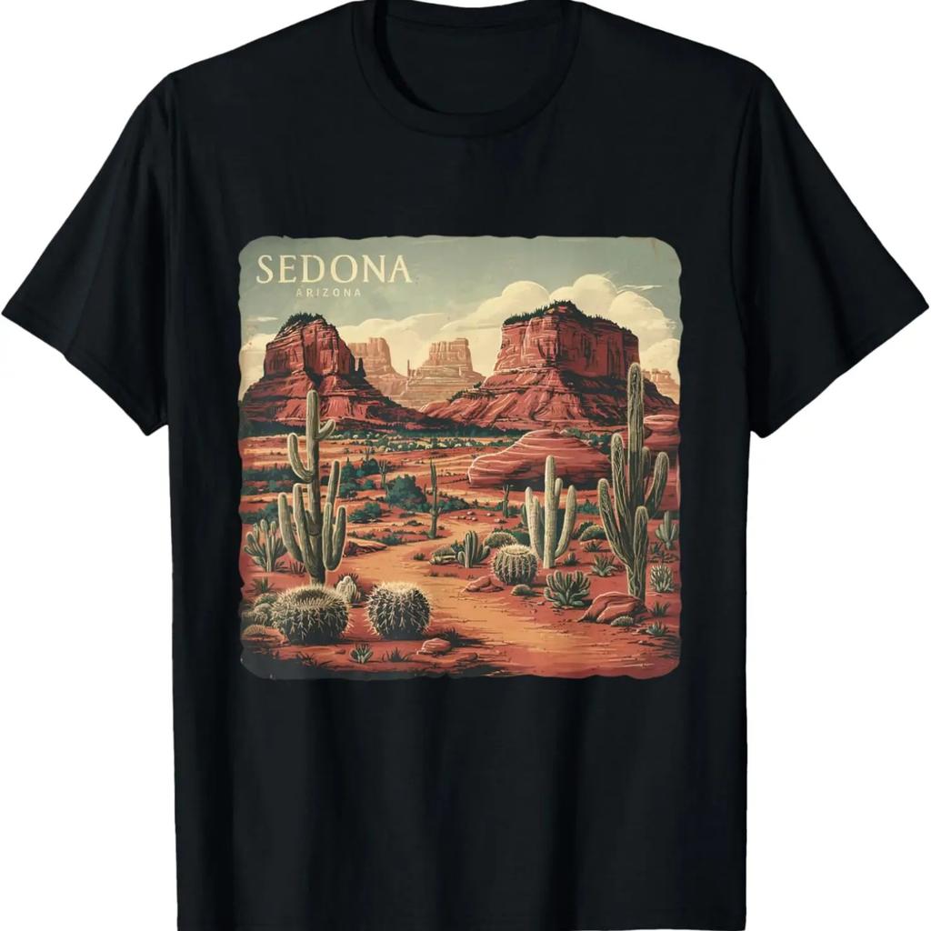 Retro Sedona Arizona Vintage Road Trip Venkovní Grafické Tričko
