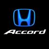 2Pcs LED HD Car Door Lights Logo Welcome Light For Honda Civic Fit Jazz Accord CRV HRV City Odyssey Passport Pilot Vezel Insight