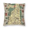 New Hampshire Map  Square Pillowcase Polyester Linen Velvet Creative Zip Decorative Car Cushion Cover