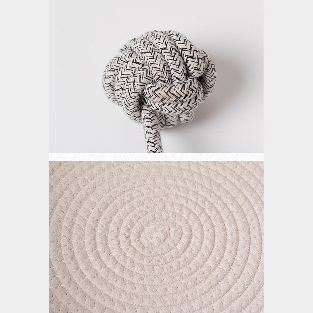 Gewebter Katzenkorb, Katzenbettkorb, runder Seil gewebter Raum, Katzennest, geeignet für Jahreszeiten, Sommerkratzhaus